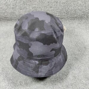 Lululemon Both Ways Bucket Hat Reversible BLK/H3DC Black Camo Size M/L